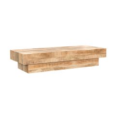table basse rectangulaire areto bois de manguier
