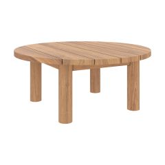 table basse ronde en bois de teck massif aurland