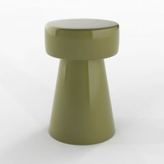 Table d'appoint Athéna en métal vert D30 cm