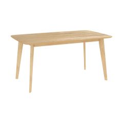 table rectangulaire bois clair oman 150 cm