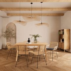 table rectangulaire en bois claire oman 150 cm