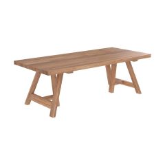 table rectangulaire suzane 8 personnes en bois de teck