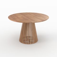 Table ronde Képès en bois d'acacia 4 personnes
