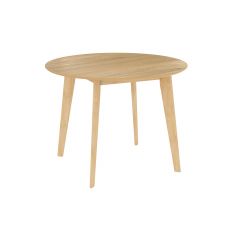 table ronde en bois clair reno 100 cm