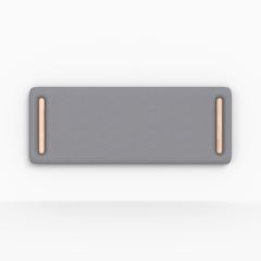 Tête de lit Katia en tissu gris 140 cm