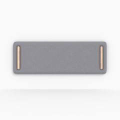 Tête de lit Katia en tissu gris 160 cm