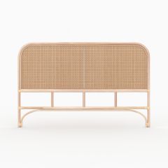 Cabezal de cama Grace en ratán y rejilla 140 cm