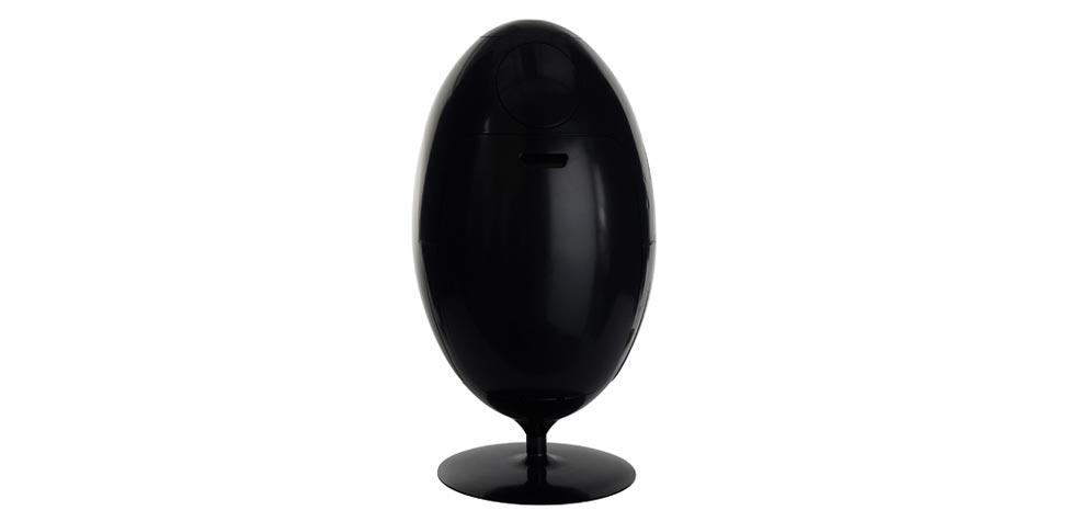 poubelle tri Ovetto noir mat 9