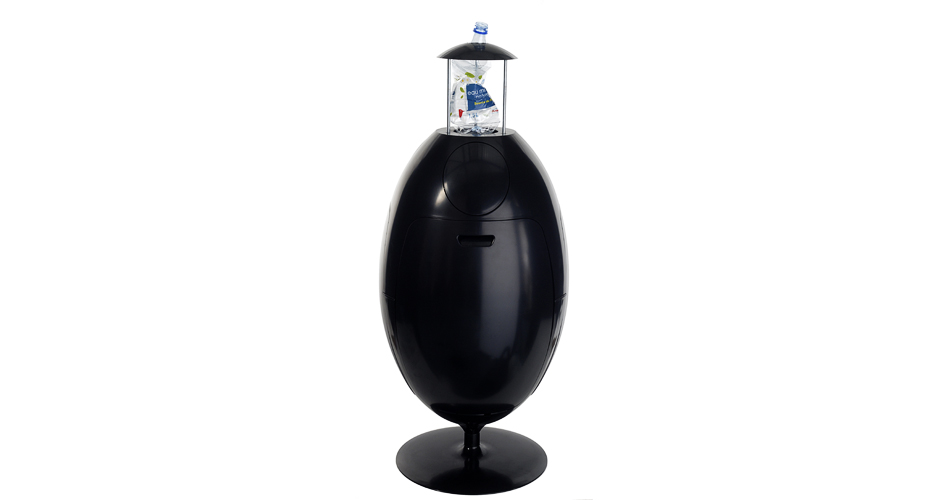 poubelle tri Ovetto noir mat 4