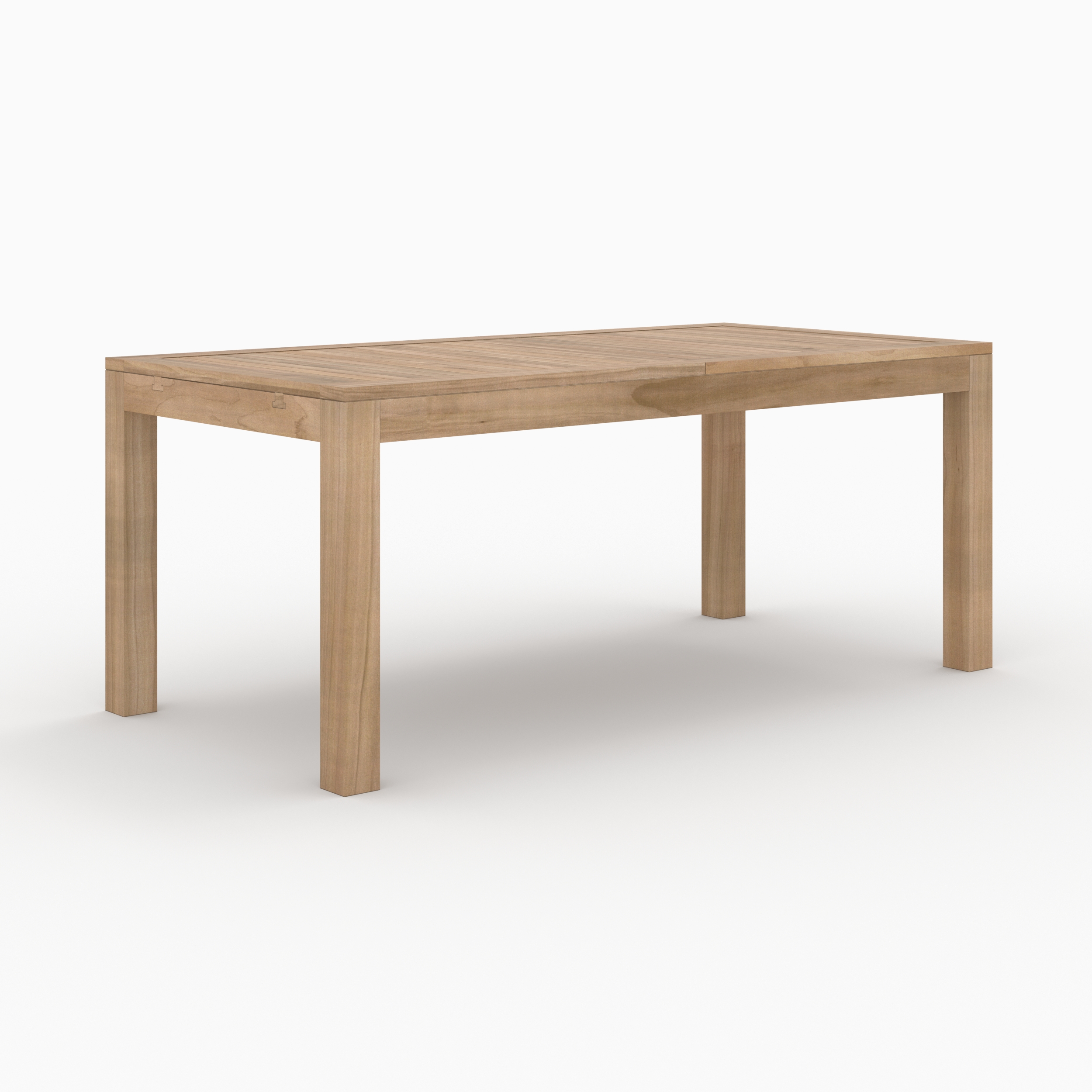 RENDEZ VOUS DECO Table de jardin extensible 180/240cm en teck - Nido - Marron Clair