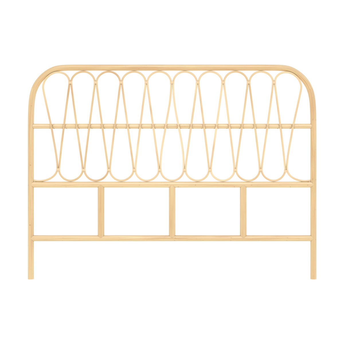 RENDEZ VOUS DECO T&ecirc;te de lit Elior 140 cm en rotin naturel