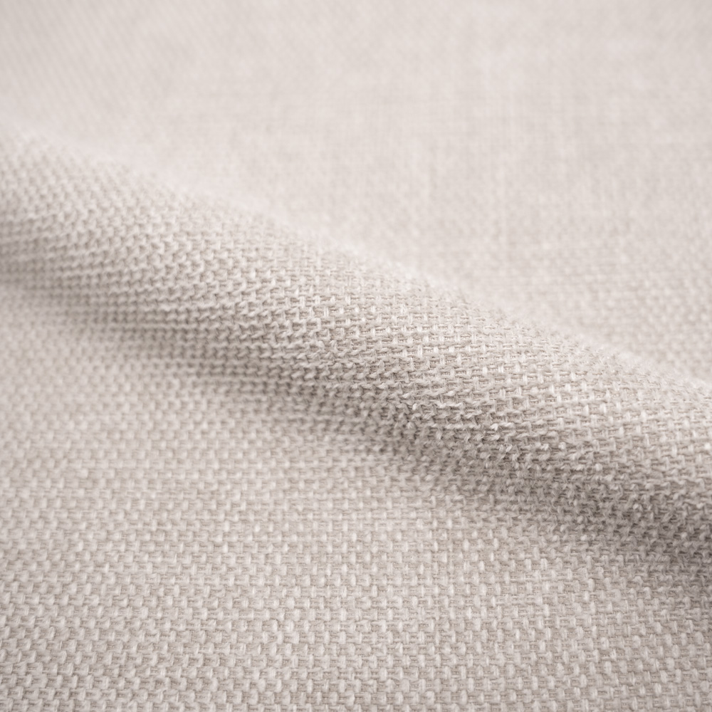 Taburete para isla central Jude 65,5 cm en madera clara y tela beige (set de 2)
