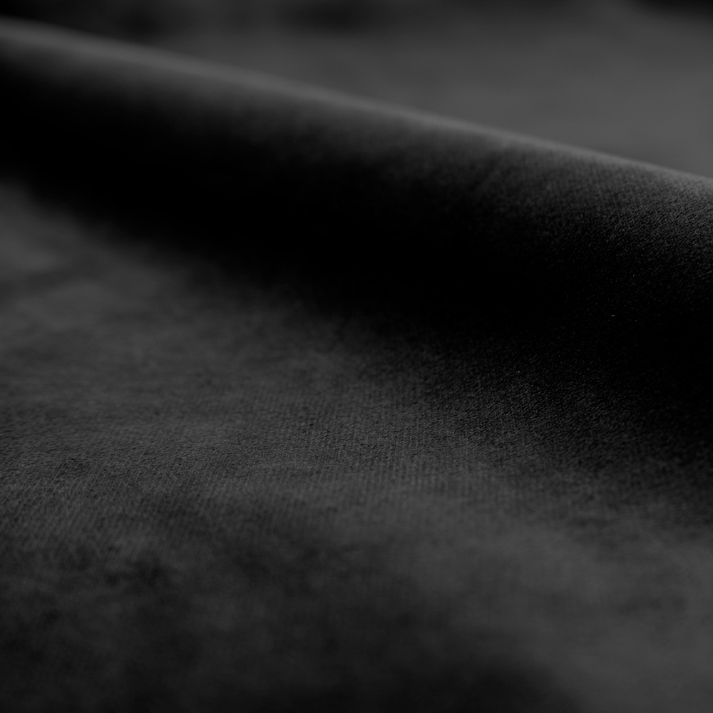 Tabouret de bar mi-hauteur Kendal en velours noir 63 cm (lot de 2)